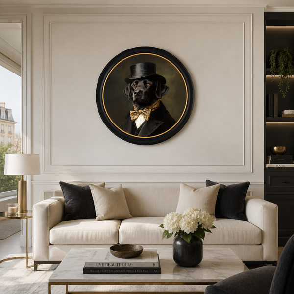 Dashing Dog Framed Wall Art x 70cm