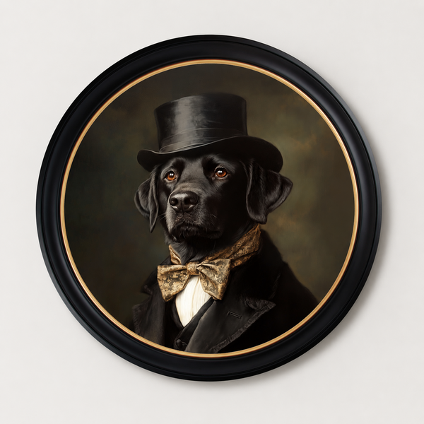 Dashing Dog Framed Wall Art x 70cm