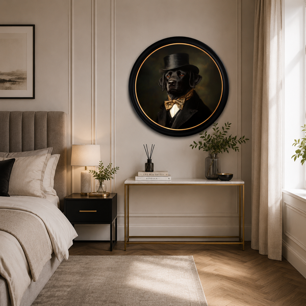 Dashing Dog Framed Wall Art