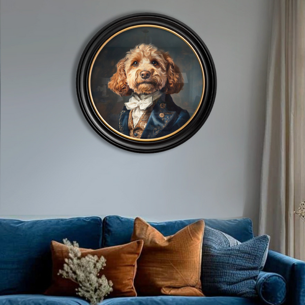 Dignified Dog Framed Wall Art x 96cm