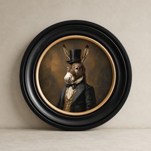 Distinguished Donkey Framed Wall Art x 44cm