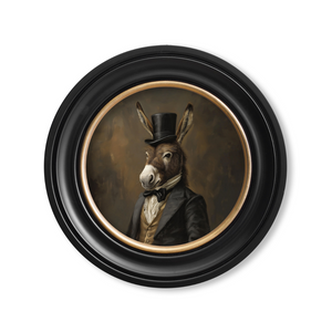 Distinguished Donkey Framed Wall Art x 44cm