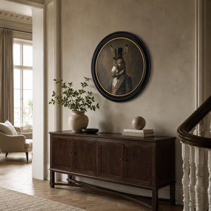 Distinguished Donkey Framed Wall Art x 96cm