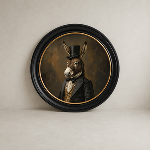 Distinguished Donkey Framed Wall Art x 70cm