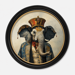 Eccentric Elephant Framed Wall Art x 70cm