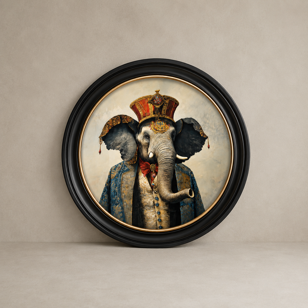 Eccentric Elephant Framed Wall Art x 70cm