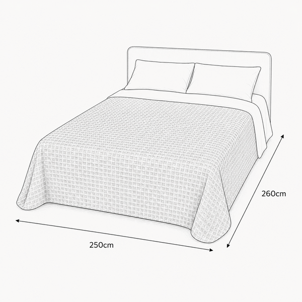 Waffle Cotton Bedspread