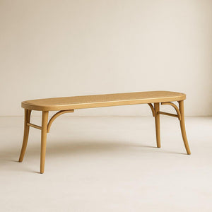French Wicker Bench