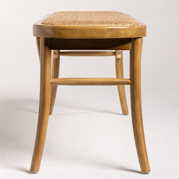 French Wicker Bench