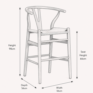 Wishbone Bar Stool