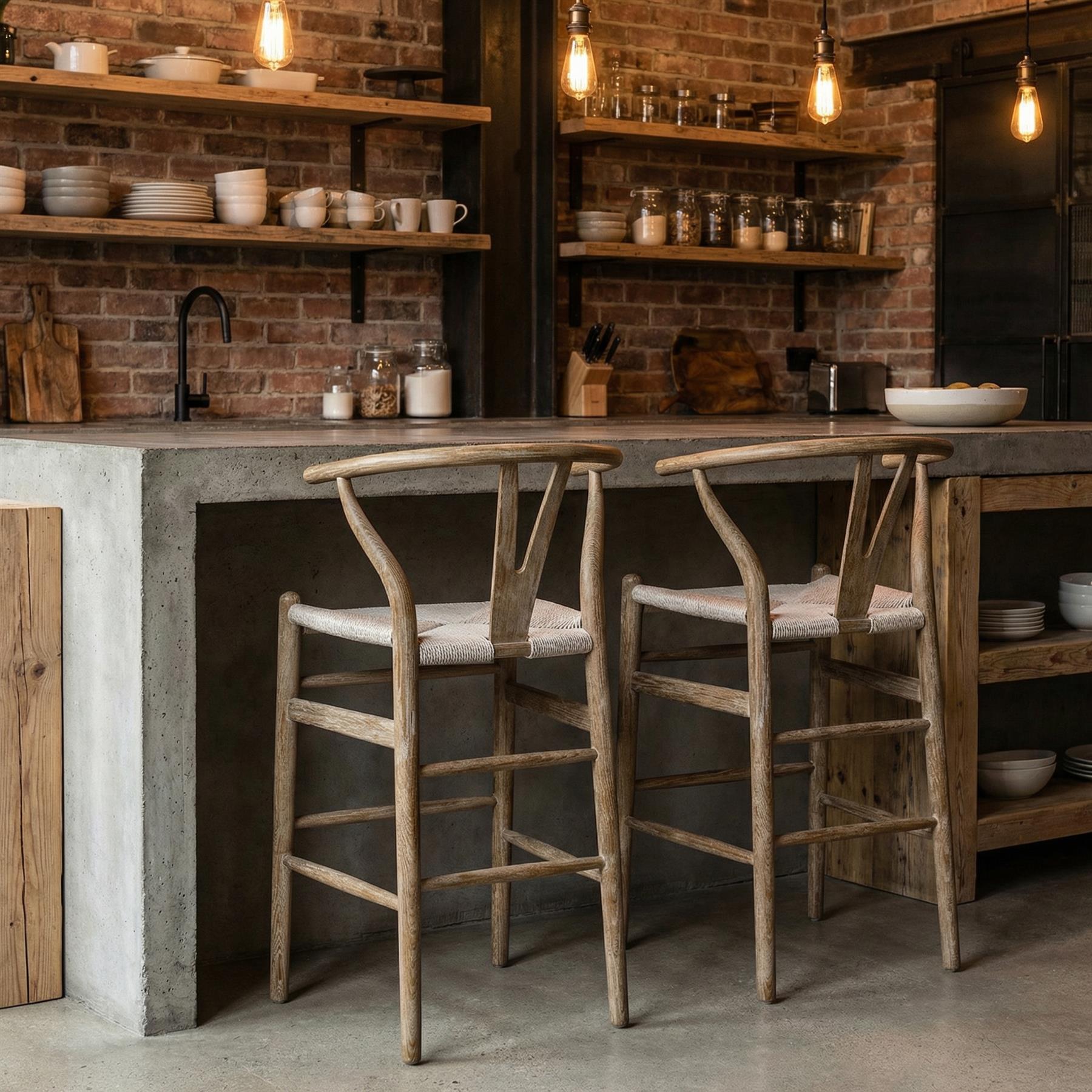 Wishbone Bar Stool