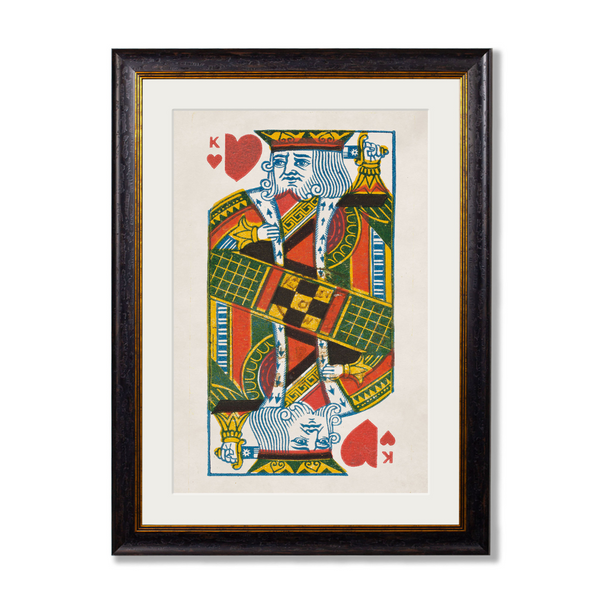 King and Queen of Hearts Framed Wall Art x 95cm