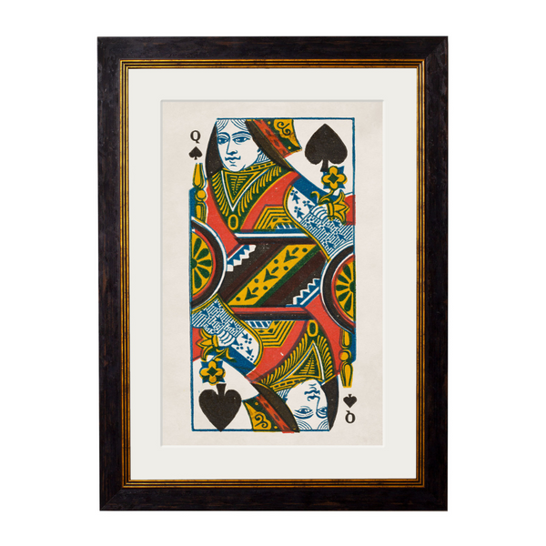 King and Queen of Spades Framed Wall Art x 70cm