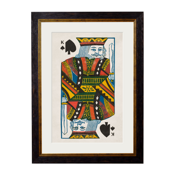 King and Queen of Spades Framed Wall Art x 95cm