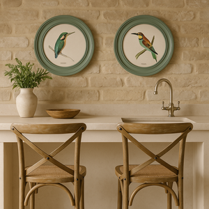 Kingfisher and Bee Eater Framed Wall Art x 44cm