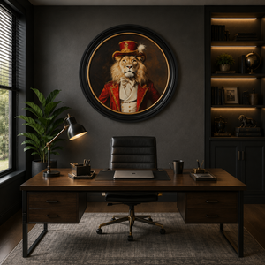 Leader Lion Framed Wall Art x 96cm