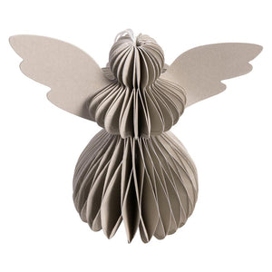 Light Grey Paper Angels - Pack of 5 - 10cm