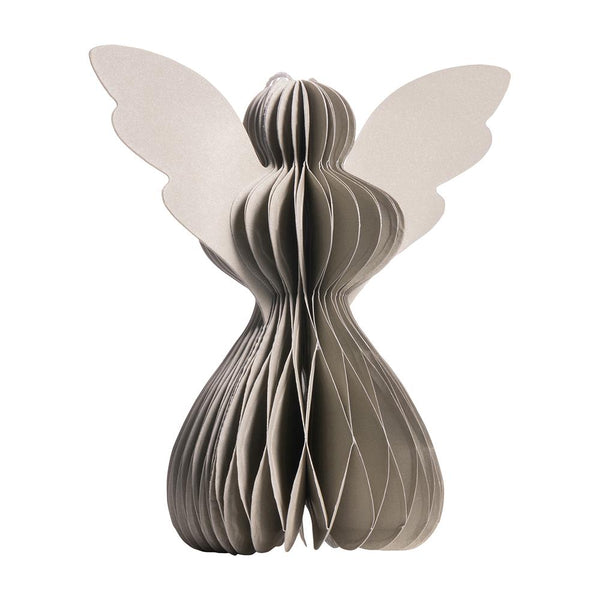 Light Grey Paper Angels - Pack of 5 - 10cm