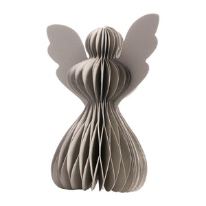 Light Grey Paper Angels - Pack of 5 - 10cm