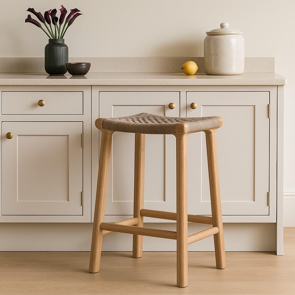 London Backless Bar Stool - Grey