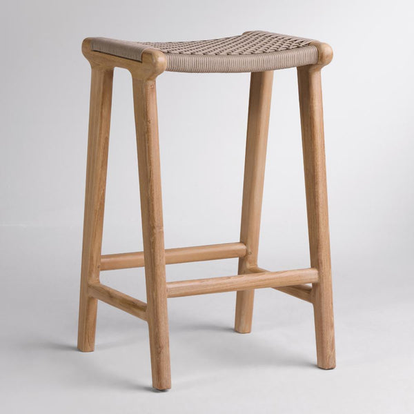 London Backless Bar Stool - Grey