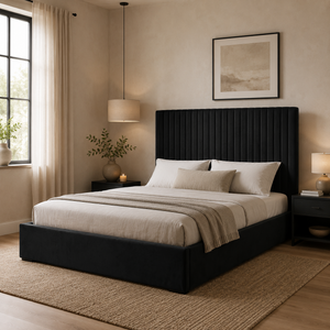 Luna Double Ottoman Bed - Tall Headboard
