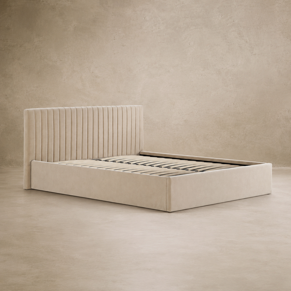 Luna Double Ottoman Bed - Lower Headboard