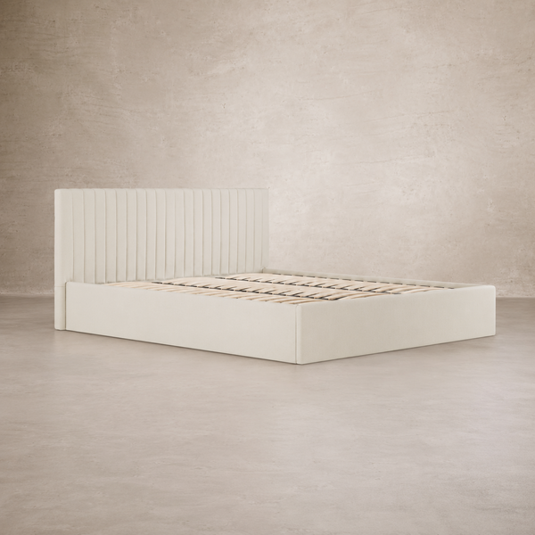 Luna Double Ottoman Bed - Lower Headboard