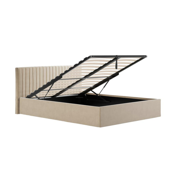 Luna King-Size Ottoman Bed - Lower Headboard