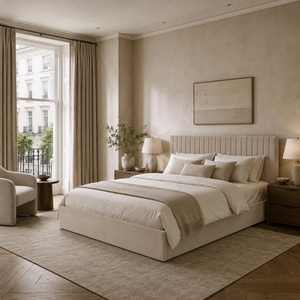 Luna King-Size Ottoman Bed - Lower Headboard
