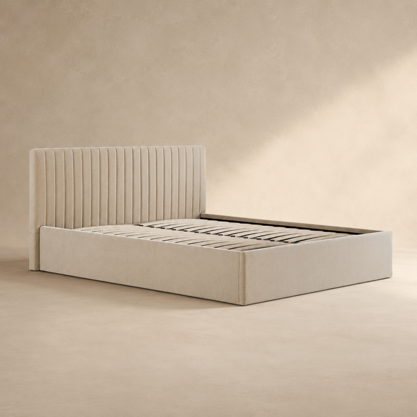 Luna King-Size Ottoman Bed - Lower Headboard