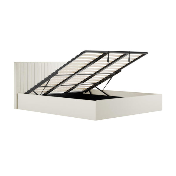 Luna King-Size Ottoman Bed - Lower Headboard