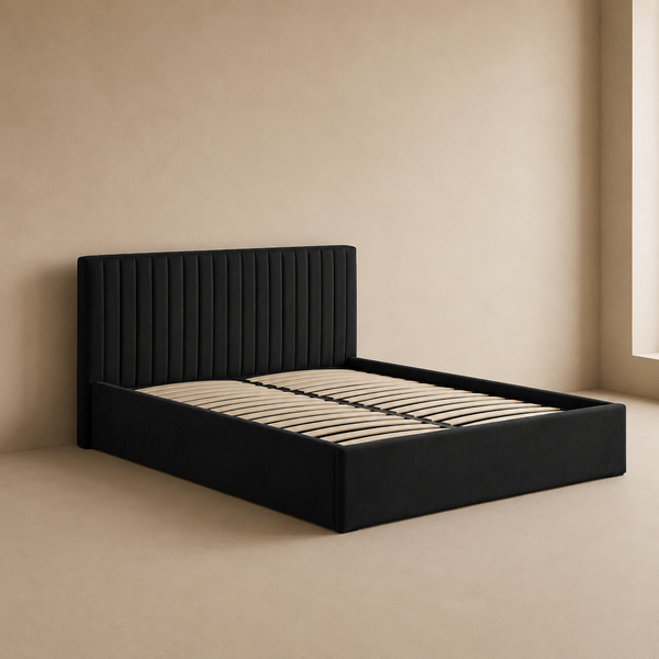 Luna King-Size Ottoman Bed - Lower Headboard
