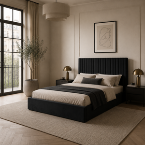 Luna King-Size Ottoman Bed - Tall Headboard