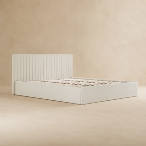 Luna King-Size Ottoman Bed - Lower Headboard