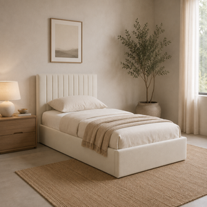 Luna Single Ottoman Bed - Lower Headboard