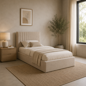 Luna Single Ottoman Bed - Lower Headboard