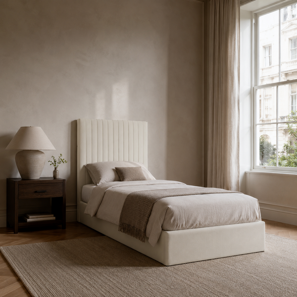 Luna Single Ottoman Bed - Tall Headboard