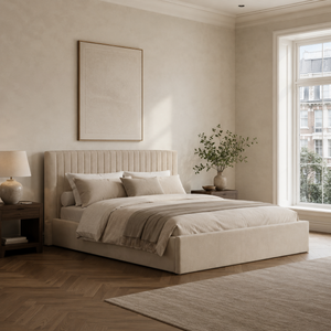 Luna Super King Ottoman Bed - Lower Headboard
