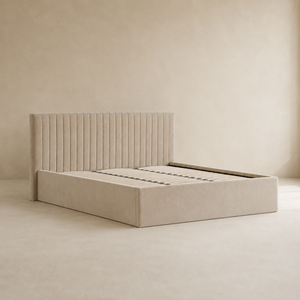 Luna Super King Ottoman Bed - Lower Headboard
