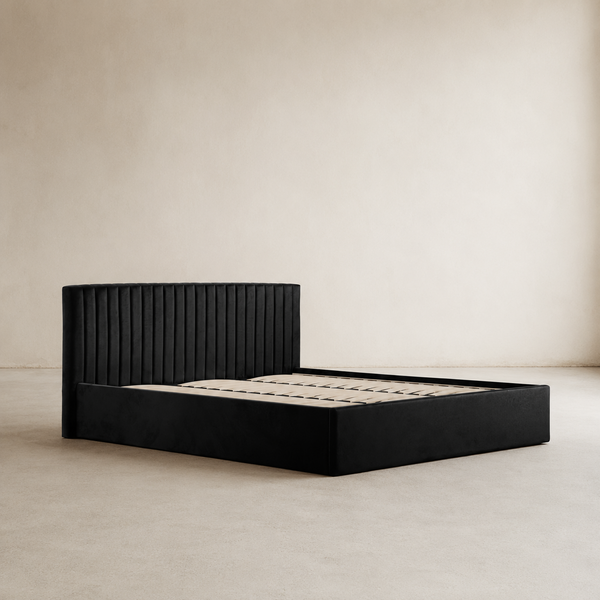 Luna Super King Ottoman Bed - Lower Headboard