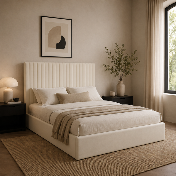 Luna Super King Ottoman Bed - Tall Headboard