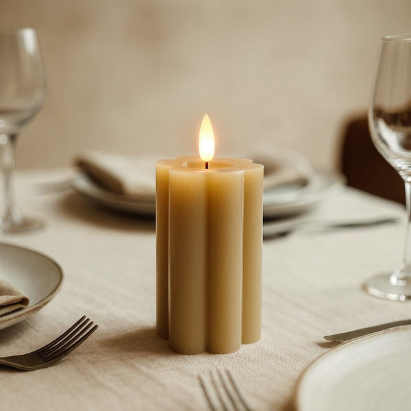 Luxe LED Candle - Stone - 15cm