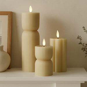 Luxe LED Candle - Stone - 15cm