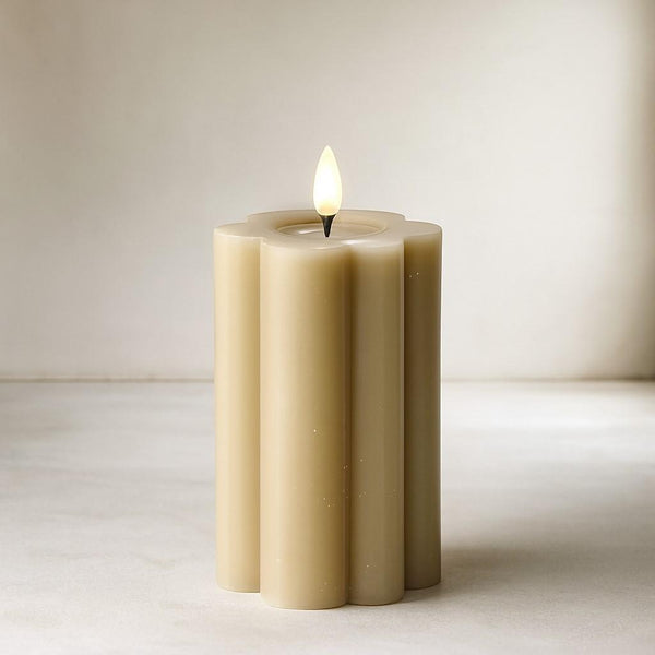 Luxe LED Candle - Stone - 15cm