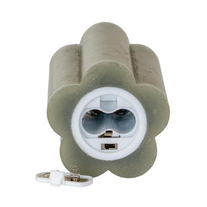 Luxe LED Candle - Grey - 12cm