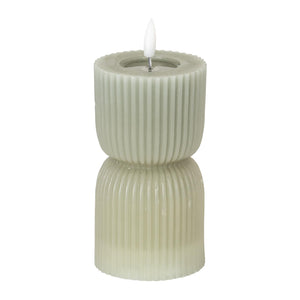 Luxe LED Candle - Grey - 14cm