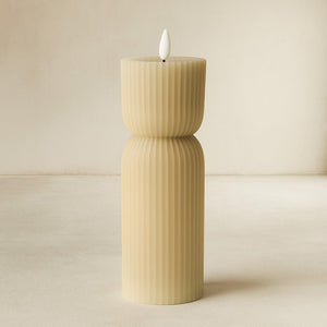 Luxe LED Candle - Stone - 24cm