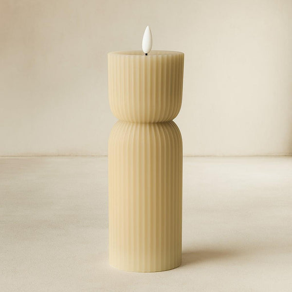 Luxe LED Candle - Stone - 24cm