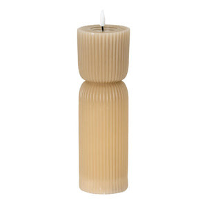 Luxe LED Candle - Stone - 24cm